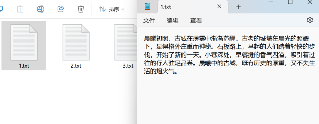 查看结果